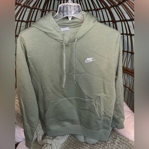 Green nike hoodie sweatshirt